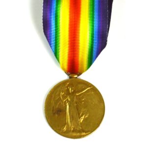 Victory Medal, Private Alfred H Marshall, Yorkshire Regiment (Green Howards)