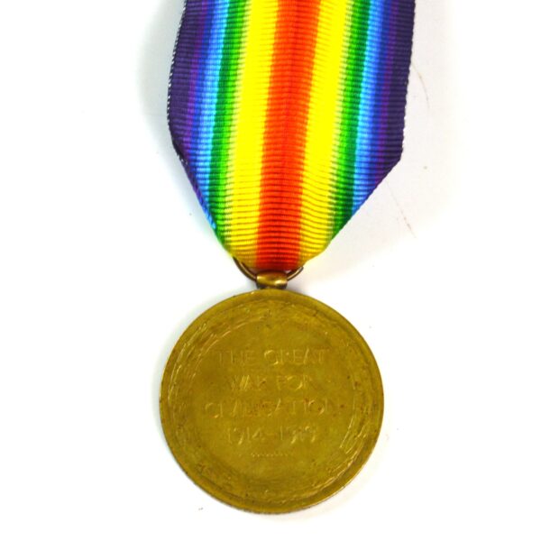 Victory Medal, Private Alfred H Marshall, Yorkshire Regiment (Green Howards) - Image 2