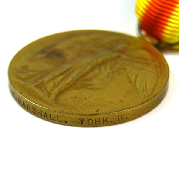 Victory Medal, Private Alfred H Marshall, Yorkshire Regiment (Green Howards) - Image 3