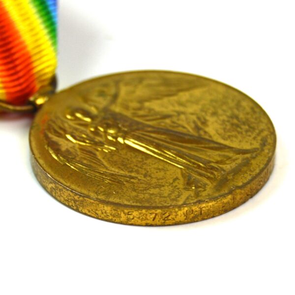 Victory Medal, Private John James Smith, Lincolnshire Regiment - Image 4