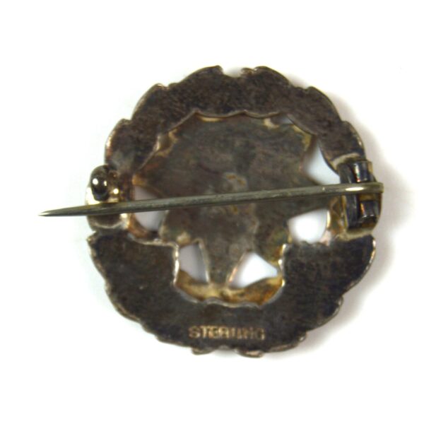 East Surrey Regiment Silver Sweetheart Brooch - Image 2