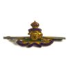 Royal Artillery Enamel Sweetheart Brooch, King's Crown