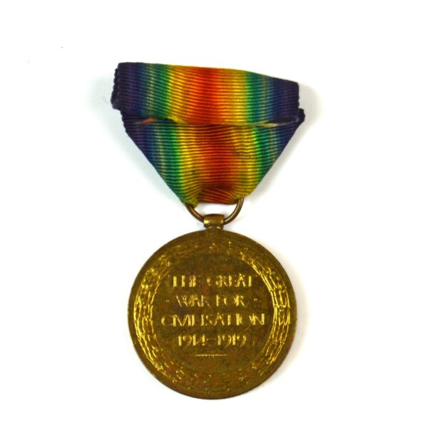 Victory Medal, Private Albert Edwin Breeze, Northumberland Fusiliers - Image 2