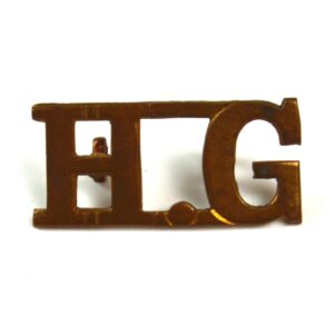 Home Guard (HG) Brass Shoulder Title