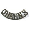Queen's Royal Regiment (West Surrey) (c.1900-1959, QUEEN'S) Brass Shoulder Title