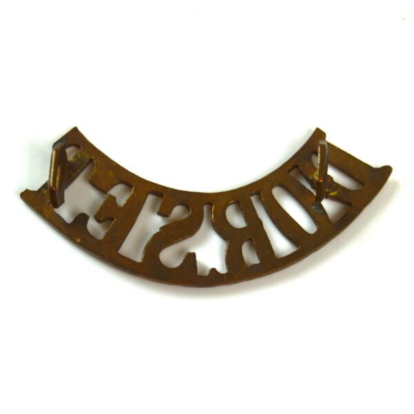 Dorsetshire Regiment (DORSET) Brass Shoulder Title - Image 2