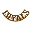 Loyal Regiment (North Lancashire) (LOYALS, 1920-1970 Pattern) Brass Shoulder Title