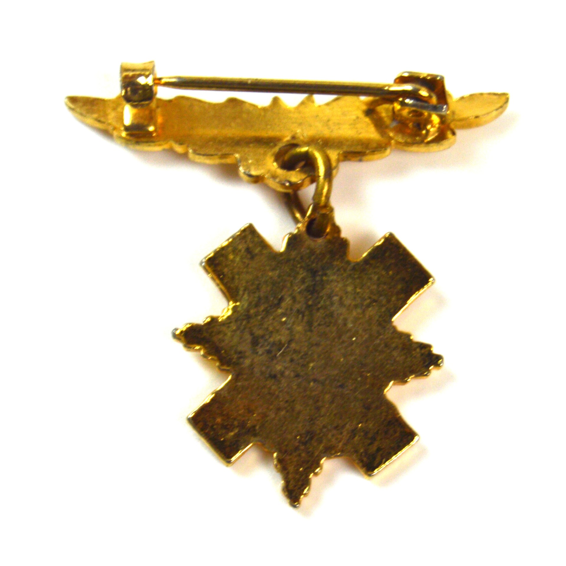 Black Watch (Royal Highland Regiment) Enamel and Gilt Sweetheart Brooch, Queen's Crown - Image 2