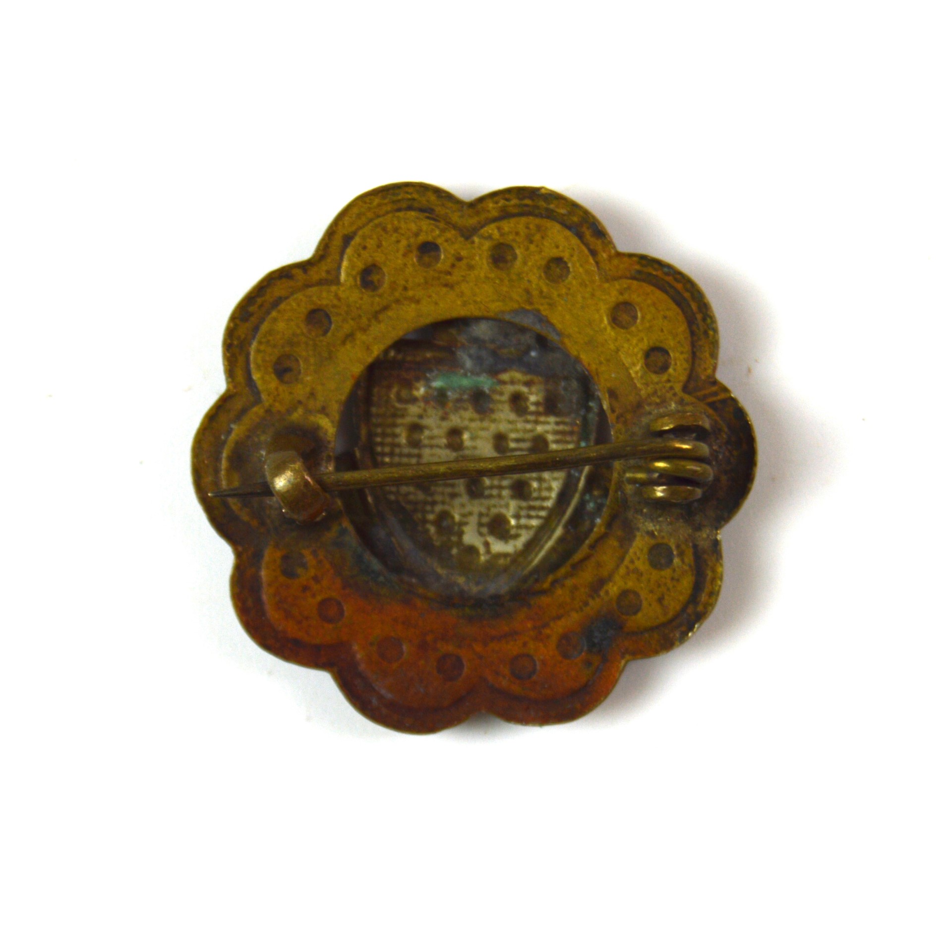 WW1 Duke of Cornwall's Light Infantry Enamel Sweetheart Brooch - Image 2