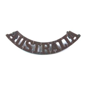 Australia Military Forces Bronzed Shoulder Title, by Stokes and Sons, Melbourne