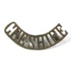 Cheshire Regiment (1902-c.1960 Pattern, CHESHIRE) Brass Shoulder Title