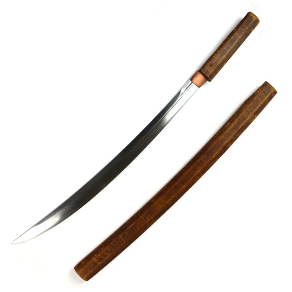 Antique Japanese Naginata Naoshi Wakizashi Sword in Shirasaya Mount - Image 2