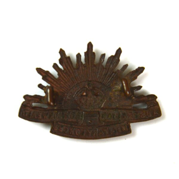 Australian Commonwealth Military Forces (1904-1949 Pattern) Collar Badge, Original - Image 2