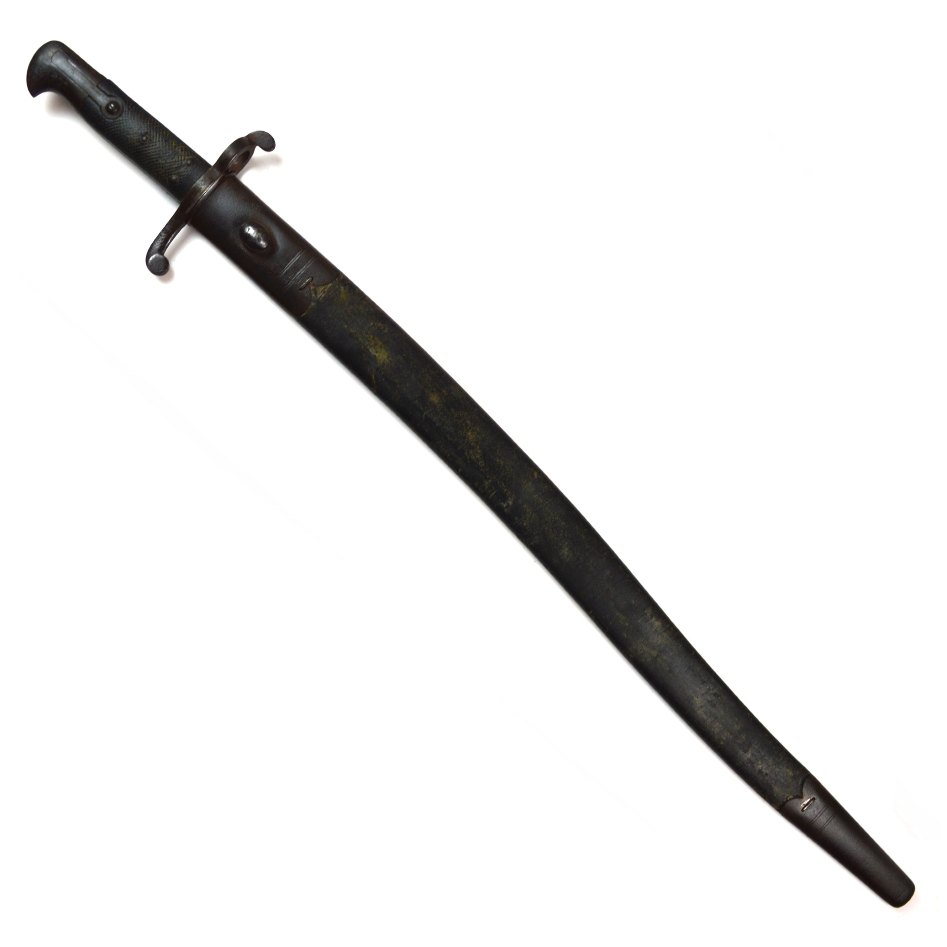 British Pattern 1860 Bushed Martini-Henry Bayonet in Scabbard, Dated 1876, Manufactured Weyersberg - Image 3