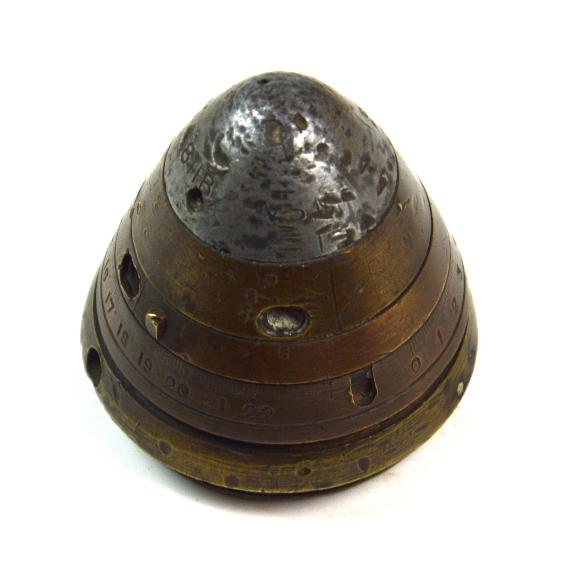 Inert British No. 80 Mk. 4A Artillery Fuse, Dated June 1916, Manufactured by Vickers, Sons and Maxim