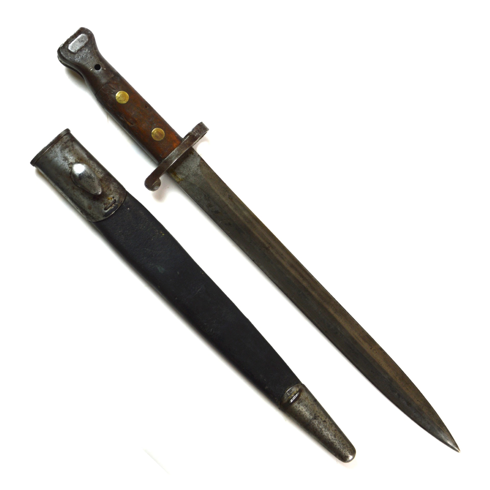 British Private Purchase 1888 Pattern Mk. III, 1st Type Lee-Enfield Bayonet in Scabbard