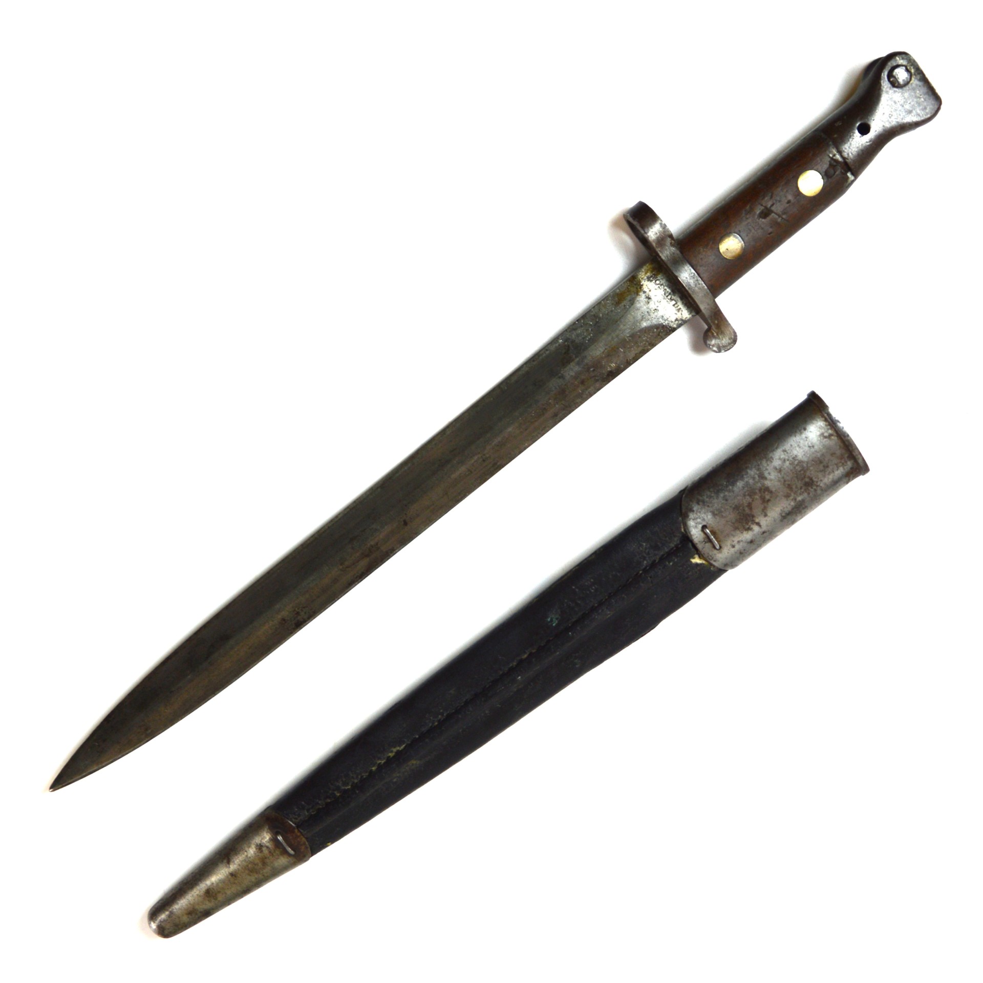 British Private Purchase 1888 Pattern Mk. III, 1st Type Lee-Enfield Bayonet in Scabbard - Image 2