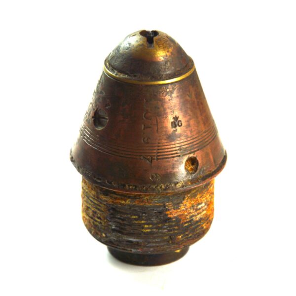 Inert British No. 101E, Mk. III Artillery Fuse, Dated 1917 - Image 2