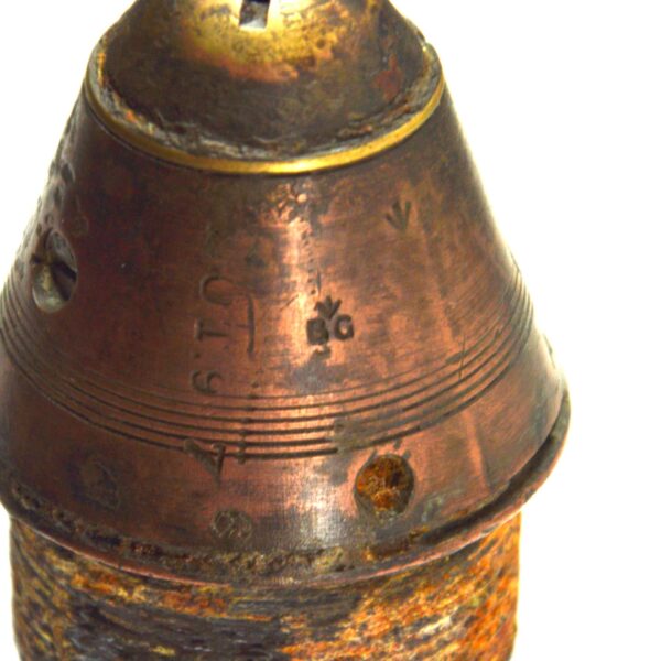 Inert British No. 101E, Mk. III Artillery Fuse, Dated 1917 - Image 3