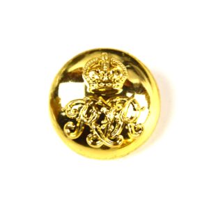 Royal Tank Regiment (RTR) Anodised Button, King's Crown, 25mm