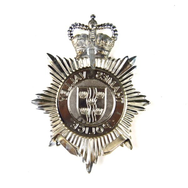 Thames Valley Police Chrome and Enamel Helmet, Queen's Crown - Image 2
