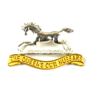 Queen's Own Hussars (1958-1993 Pattern) Officer's Cap Badge, Original