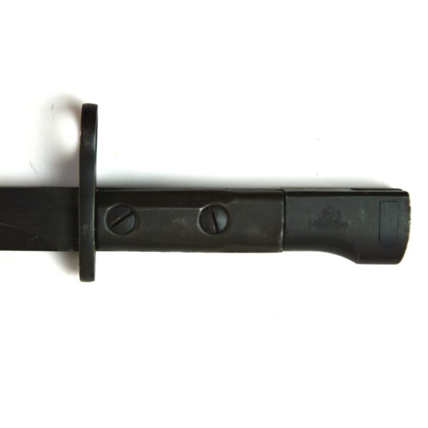 South African S1 Uzi Bayonet in Plastic Scabbard and Frog - Image 4