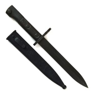 South African S1 Uzi Bayonet in Steel Scabbard