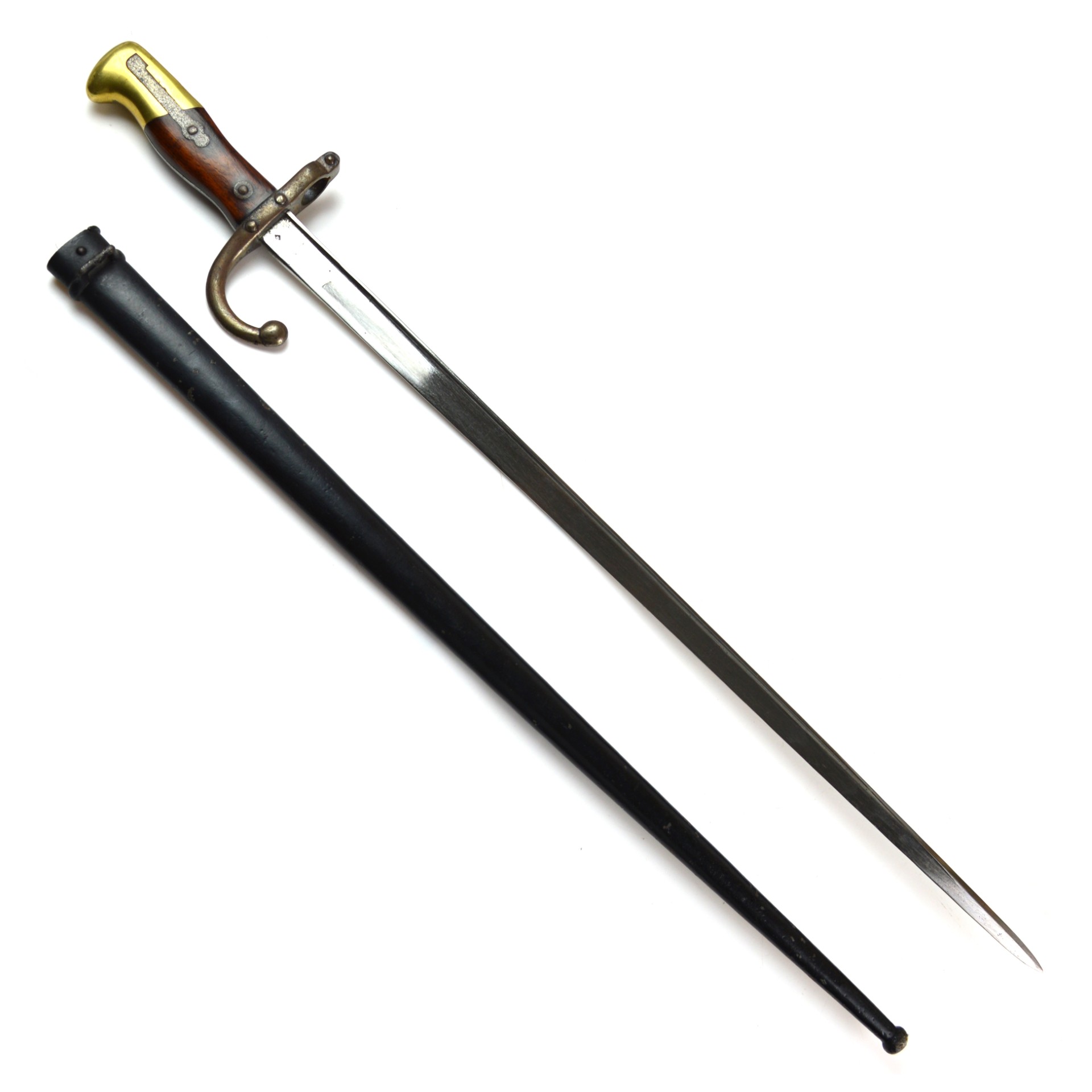 French M1874 Gras Bayonet, Manufactured by St. Etienne Weapons Factory, August 1877