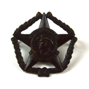 South African Regiment Botha (1935-1962 Pattern) Blackened Brass Cap Badge