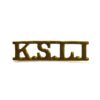 King's Shropshire Light Infantry (KSLI, 1921-1968 Pattern) Brass Shoulder Title
