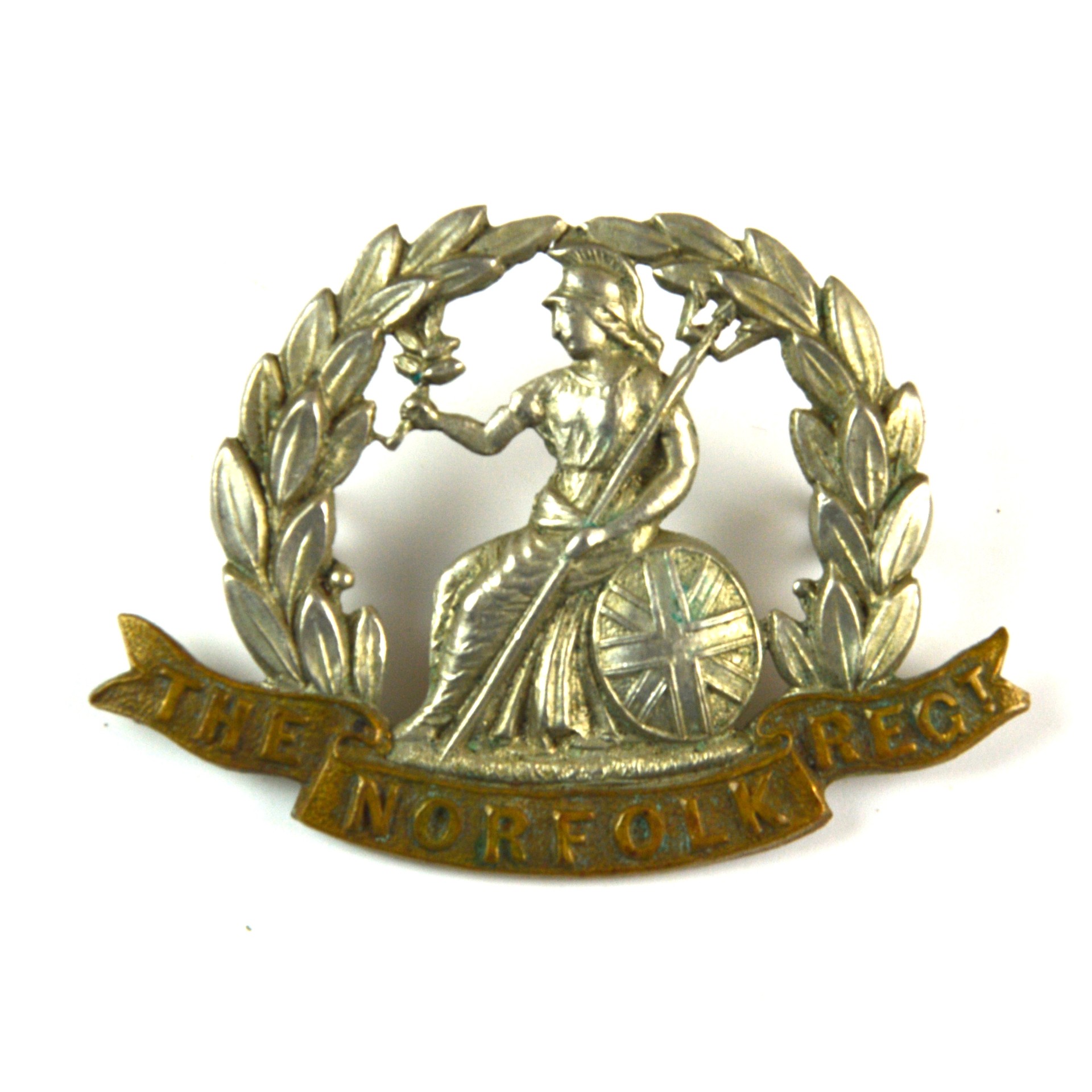Norfolk Regiment (1898-1935 Pattern) Cap Badge, Early Manufacture