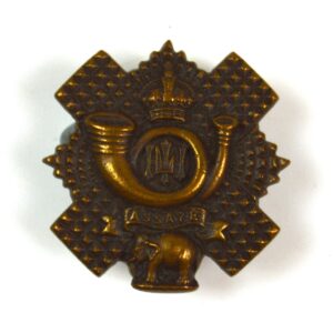 Highland Light Infantry (HLI) (1902-1953 Pattern) Officer's Service Dress Bronze Collar Badge, Original