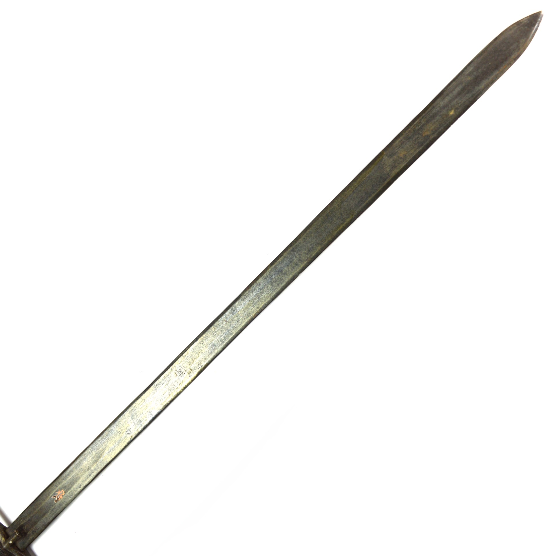 19th Century Sudanese Kaskara Sword with Copper Inlay Markings - Image 8