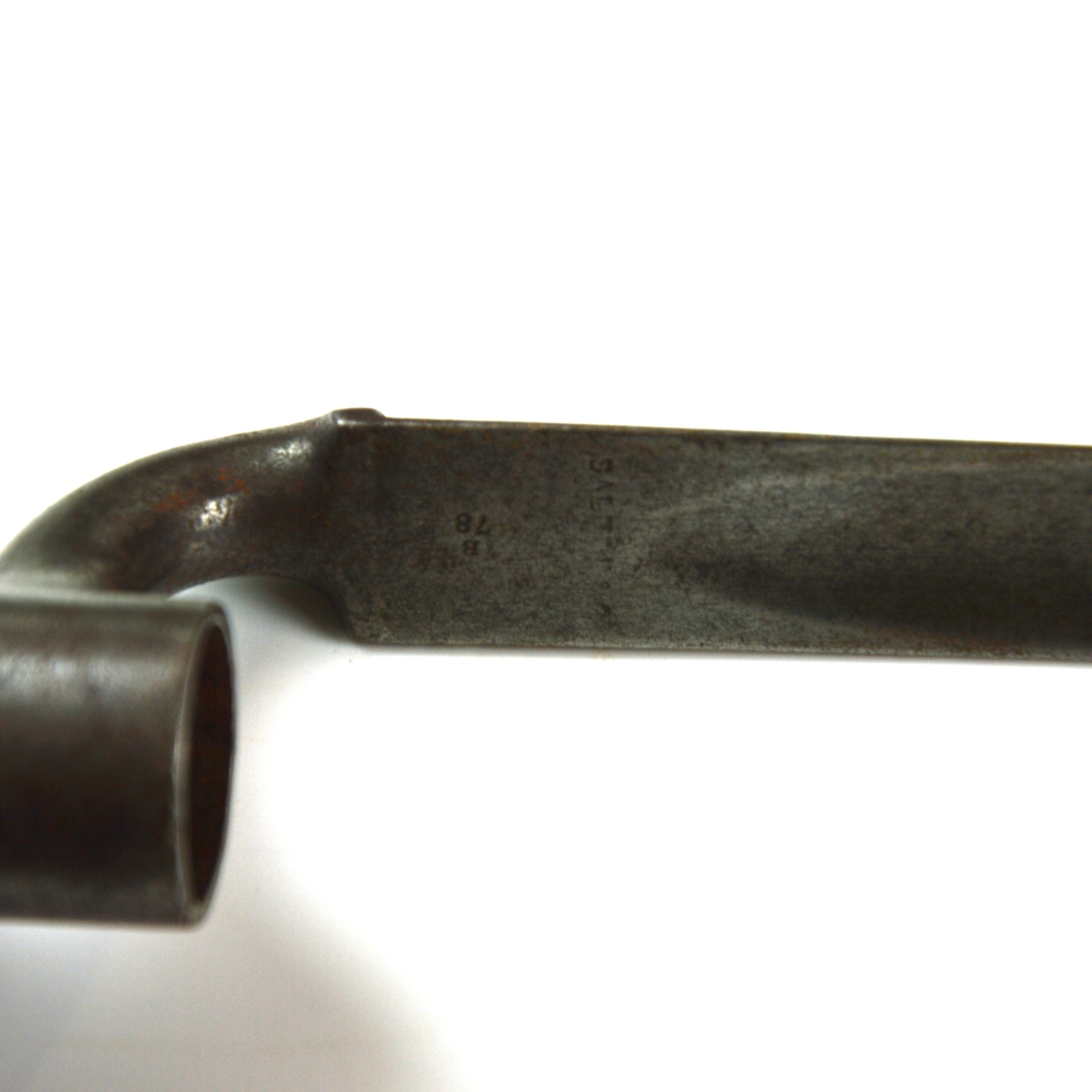 British 1859 India Pattern Socket Bayonet in Scabbard, by Salter & Co. - Image 7