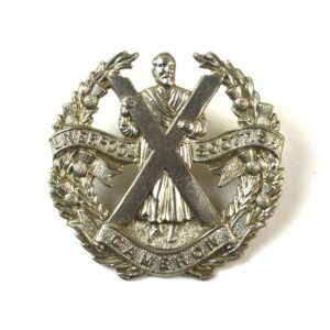 Liverpool Scottish, The Queen's Own Cameron Highlanders (1937-67 Pattern) Cap Badge, Original