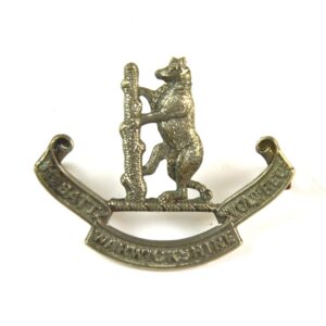 1st Volunteer Battalion, Warwickshire Regiment (1914-1919 Pattern) Cap Badge, Restrike