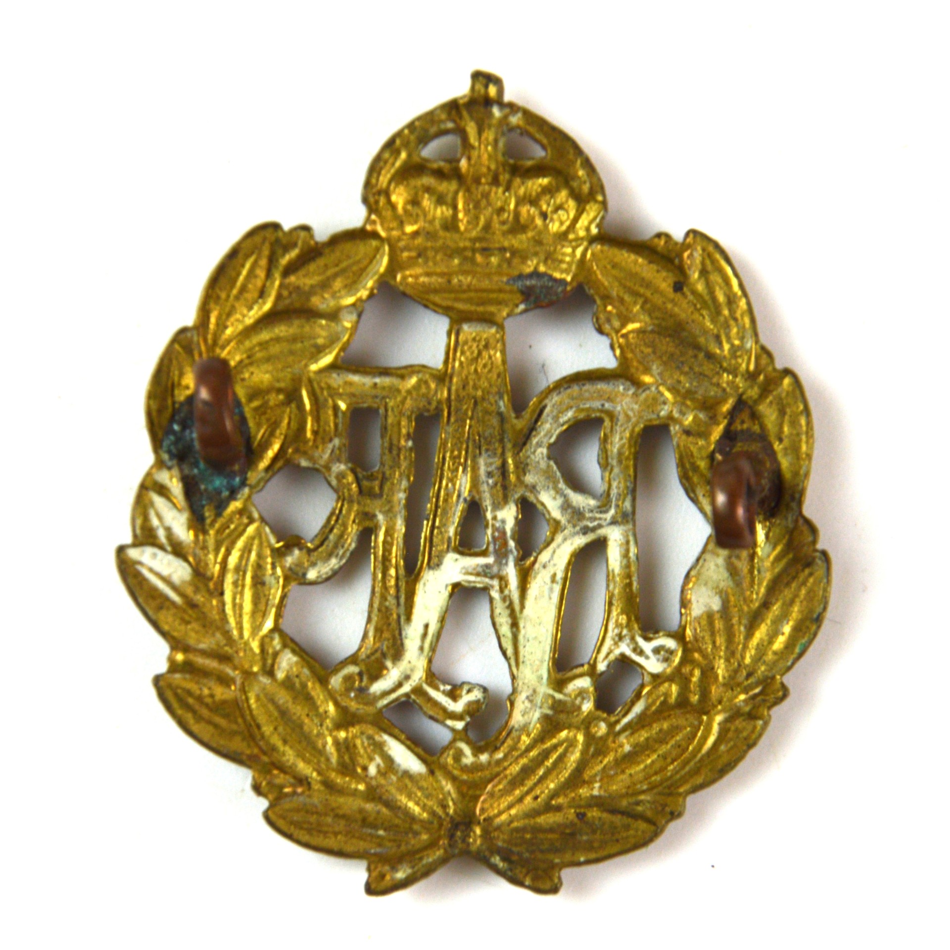 Royal Air Force (RAF) Cap Badge, King's Crown, Original - Image 2