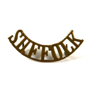 Suffolk Regiment (SUFFOLK) Brass Shoulder Title