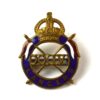 24th Lancers (1940-1944 Pattern) Broached Enamel Collar Badge