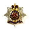 Royal Hampshire Regiment (1953-1992 Pattern) Silver Plate, Gilt and Enamel Cap Badge