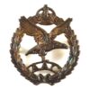 Army Air Corps (AAC) (1942-1949 Pattern) Officer's Hallmark Silver Cap Badge, King's Crown, Restrike