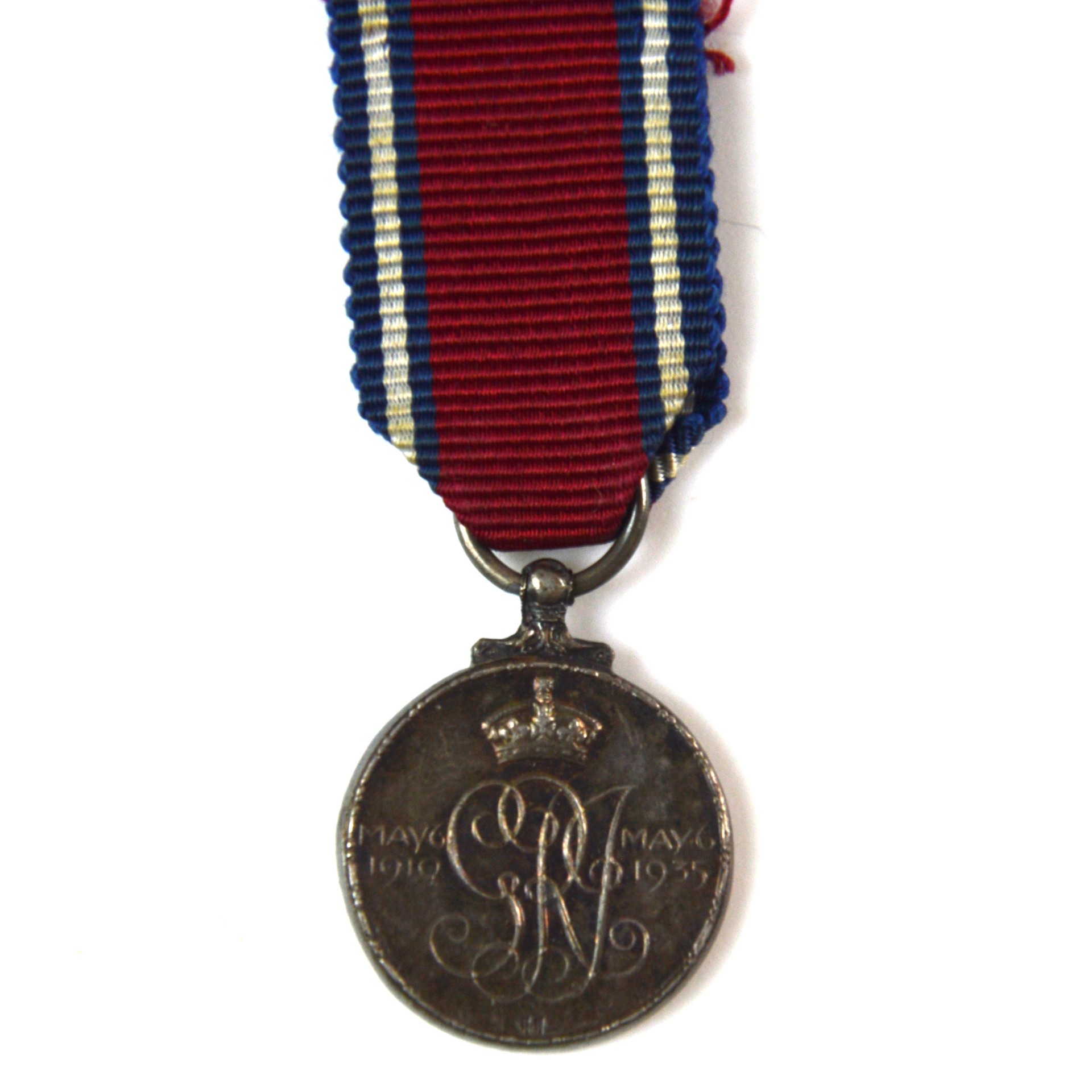 King George V Silver Jubilee 1935 Medal, Contemporary Miniature - Image 2