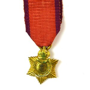 Indian Title Badge, 2nd Class, South Indian Hindu Issue (Rao Bahadur), George V, Contemporary Miniature