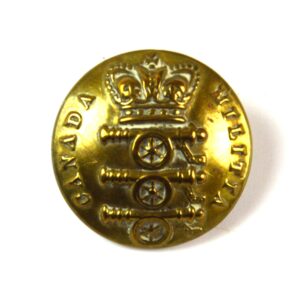Canadian Militia Artillery Button, Queen Victoria Crown (23mm)