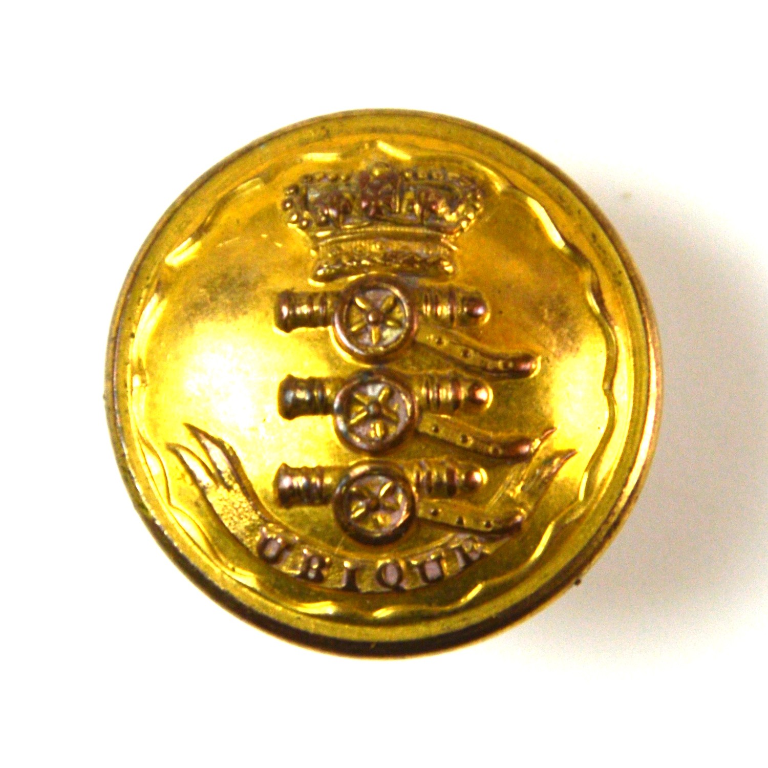 Royal Artillery Officer's Button, Marked "P & S Firmin, 153 Strand, London" (c.1837-1841) (21mm)