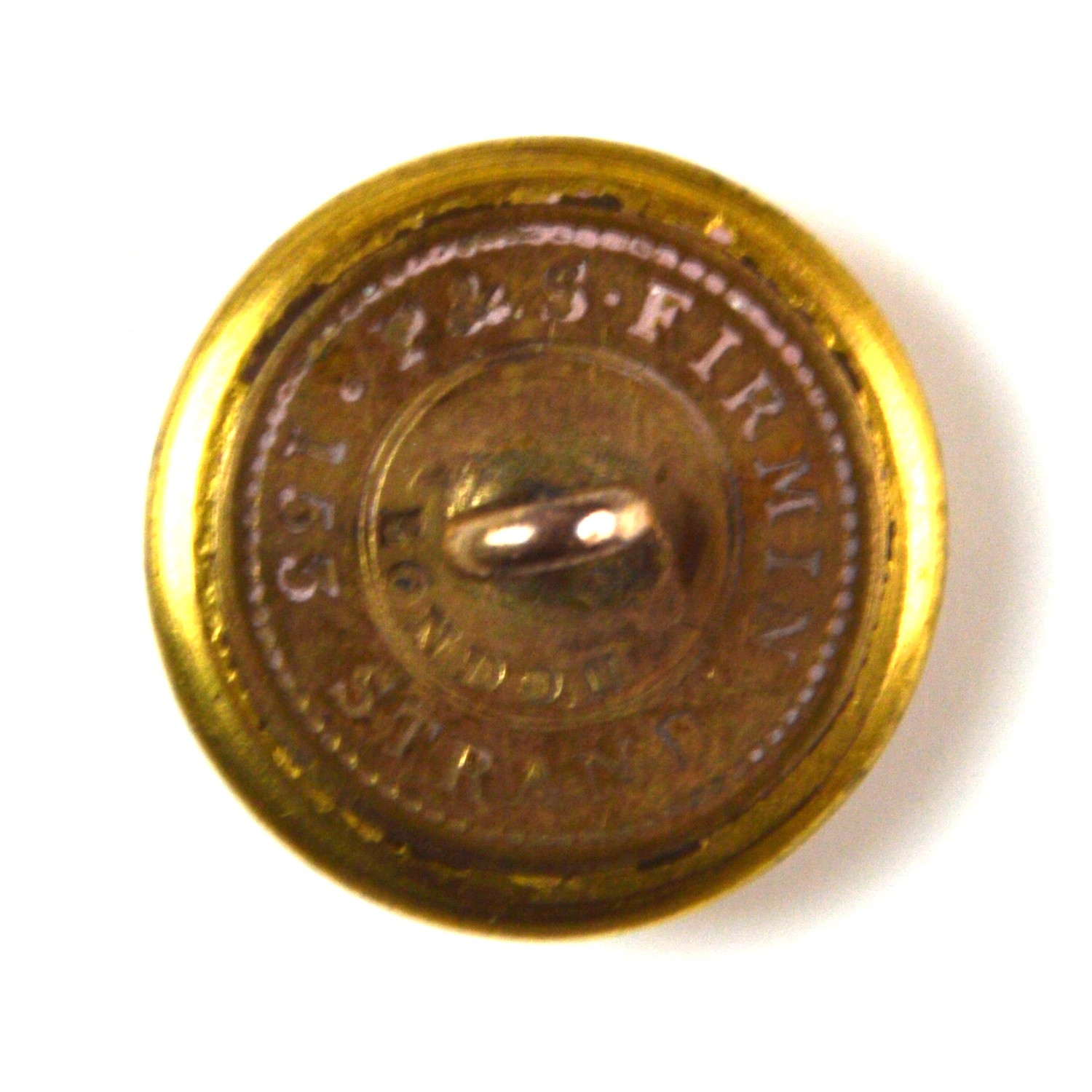 Royal Artillery Officer's Button, Marked "P & S Firmin, 153 Strand, London" (c.1837-1841) (21mm) - Image 2