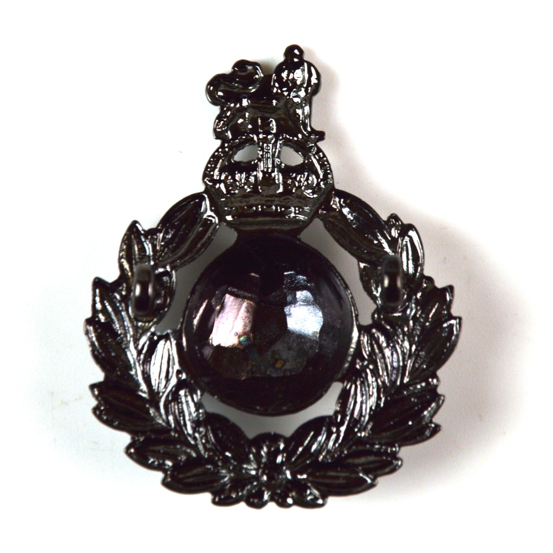 Royal Marines Bronze Cap Badge, King's Crown, Restrike - Image 2