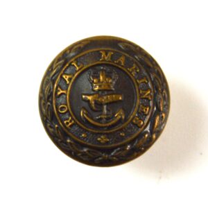 Royal Marines Bronze Button (17mm), Queen's Crown