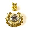 Royal Marines (1953-2022 Pattern) Bimetal Officer's 2-Part Cap Badge, Queen's Crown